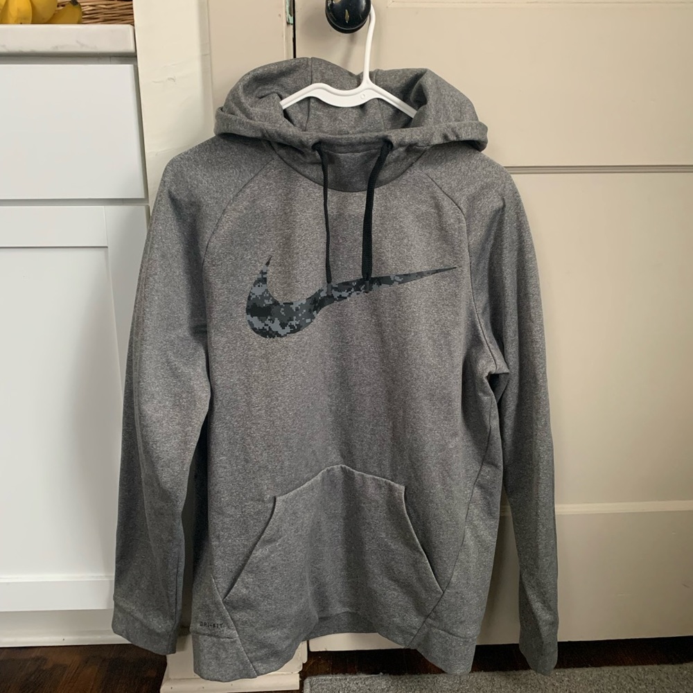 Mens grey Nike hoodie